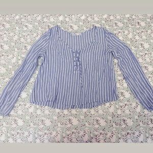 soft hollister longline blouse